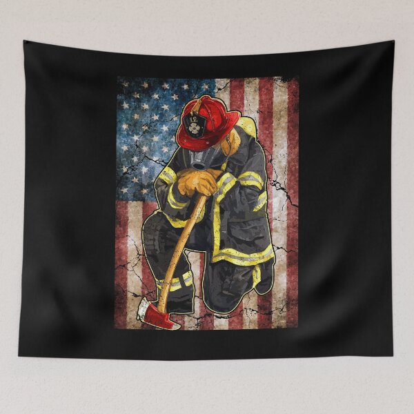 Item preview, Firefighter – American flag designed and sold by SergeantSwagger.