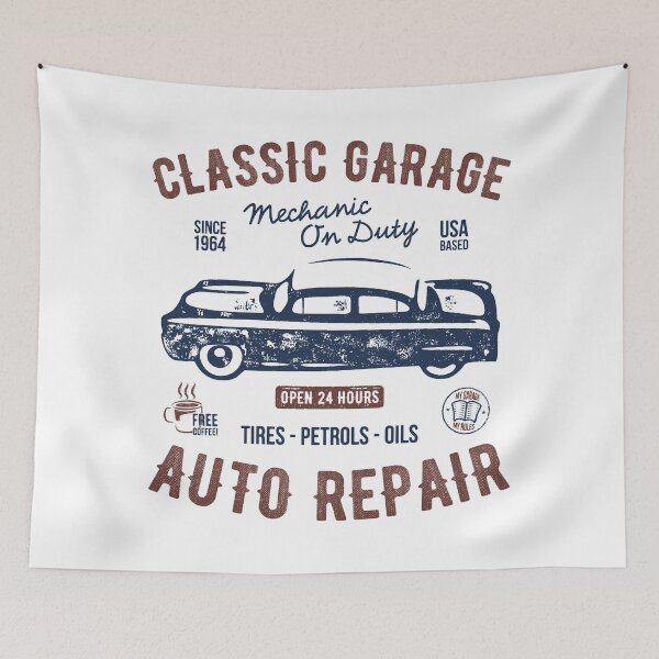 Item preview, Classic Garage Auto Repair designed and sold by Sinfamous.