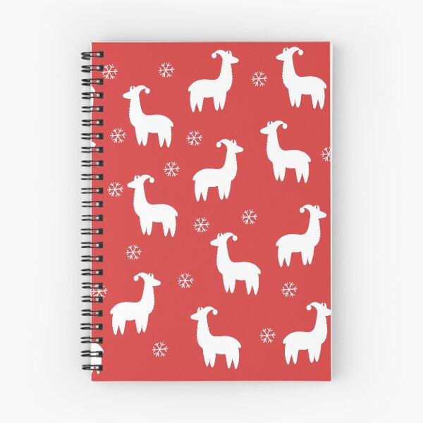 Item preview, Llamas de copo de nieve de Navidad, rojo designed and sold by stacree.
