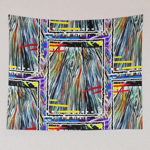 Item preview, psychedelic woodgrain designed and sold by rainingcrow.
