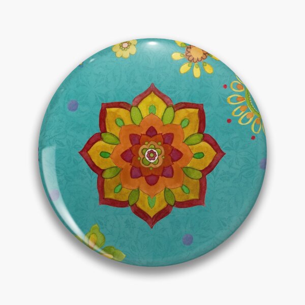 Item preview, Tunisian Sunset floral geometric   designed and sold by Sue Zipkin.
