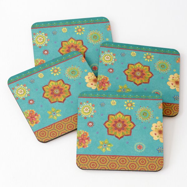 Item preview, Tunisian Sunset floral geometric   designed and sold by Sue Zipkin.