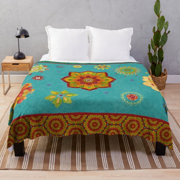 Item preview, Tunisian Sunset floral geometric   designed and sold by Sue Zipkin.