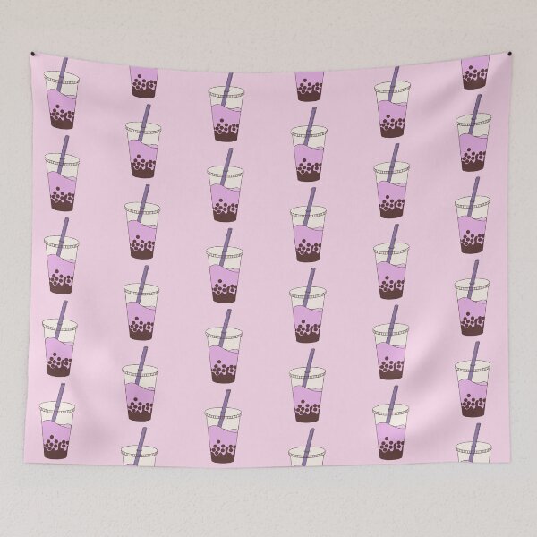 Item preview, Very Purple Taro Ube Boba Milk Tea Bubble Tea  designed and sold by greenteakitty.