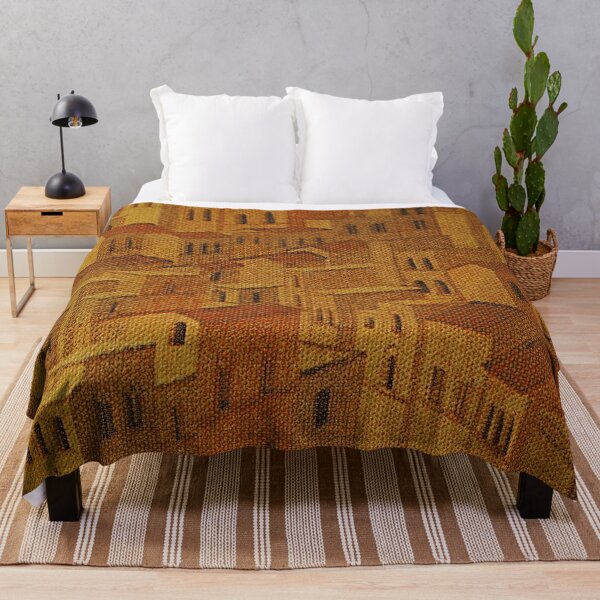 Item preview, European Village Rooftops on Canvas designed and sold by AlteredAtelier.