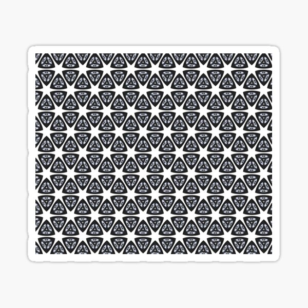 8 Ball Black and White All-Over-Print Sticker