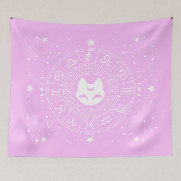 Item preview, Magic Circle - White Cat designed and sold by Penelope Barbalios.