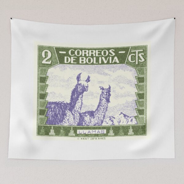 Item preview, 1939 BOLIVIA Llamas Postage Stamp designed and sold by retrographics.