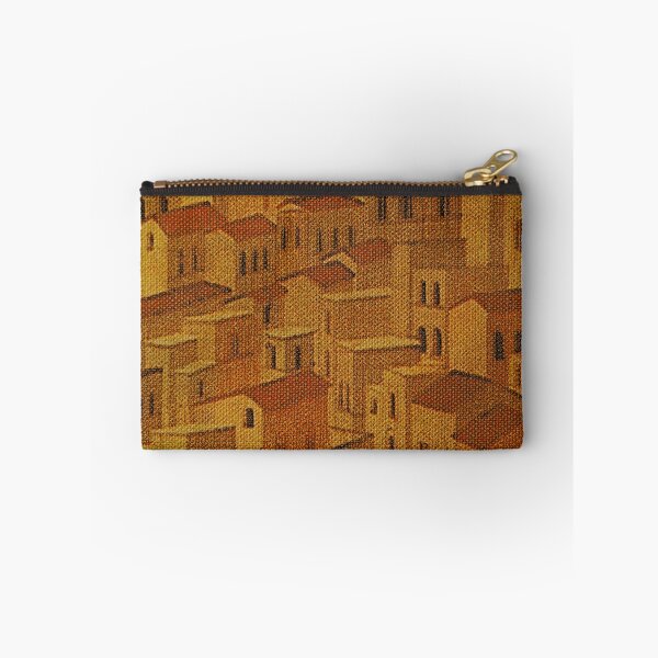 Item preview, European Village Rooftops on Canvas designed and sold by AlteredAtelier.