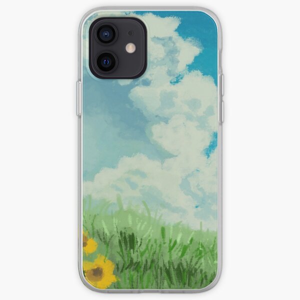 scène de tournesol mon voisin totoro Coque souple iPhone