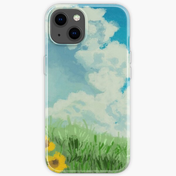 scène de tournesol mon voisin totoro Coque souple iPhone