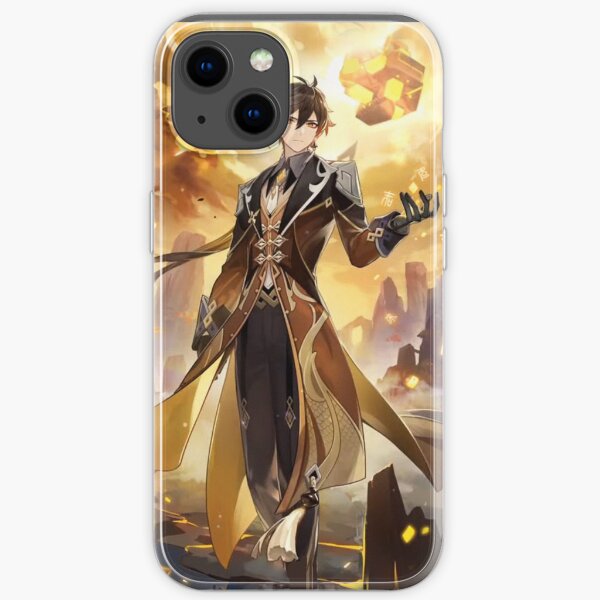 Zhongli Genshin Impact iPhone Soft Case
