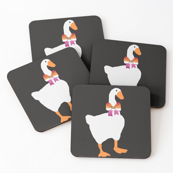 Item preview, Horrible goose - Lesbian flag Ribbon designed and sold by Bethany Casey.