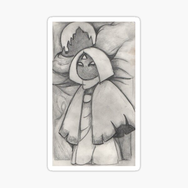Moth Sky Kid Sticker