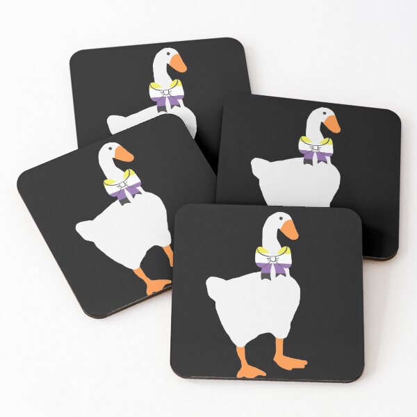 Item preview, Horrible goose - Non-Binary flag Ribbon designed and sold by Bethany Casey.