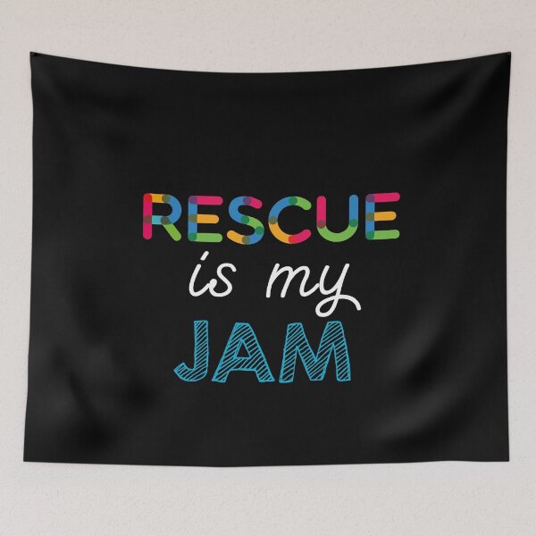 Item preview, Rescue is my Jam. Funny Rescue Design designed and sold by Custom365.