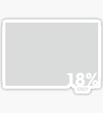 18% Grey Test Tee Sticker