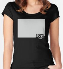 18% Grey Test Tee Women's Fitted Scoop T-Shirt