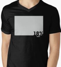 18% Grey Test Tee Men's V-Neck T-Shirt