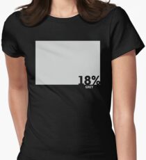 18% Grey Test Tee Women's Fitted T-Shirt