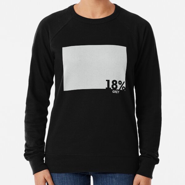18% Grey Test Tee Lightweight Sweatshirt