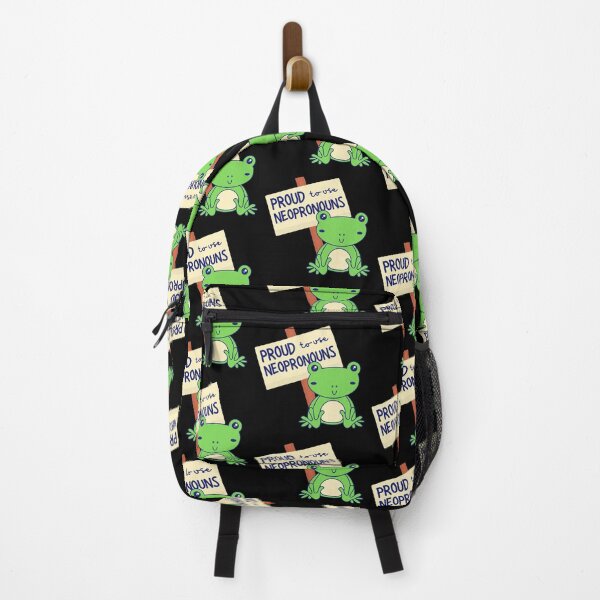 Item preview, "Proud to use neopronouns" frog designed and sold by campfiredesigns.