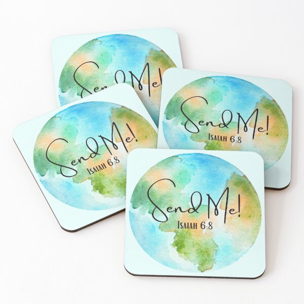 Item preview, Send Me Isaiah 6:8 Watercolor Globe designed and sold by With Graceful Purpose.
