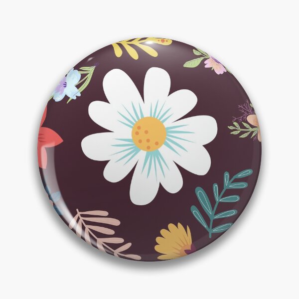 Item preview, Random Floral Pattern 5 Burgundy Background designed and sold by AliCatOriginals.