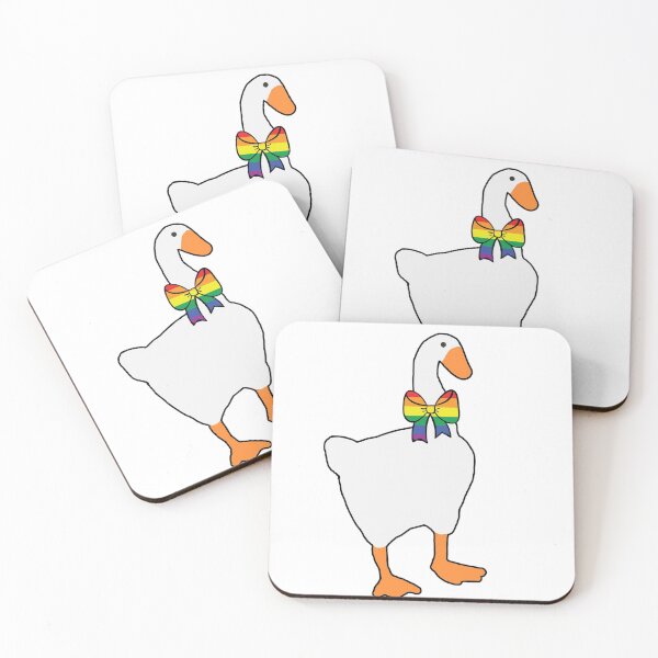Item preview, Horrible goose - LGBTQ+ flag Ribbon (with black outline) designed and sold by Bethany Casey.