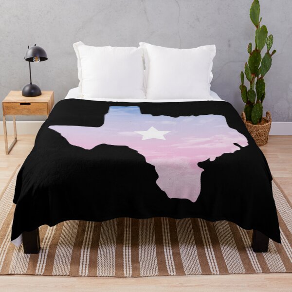 Item preview, Texas map lone star pink gradient blue pink abstract art designed and sold by nuz2.