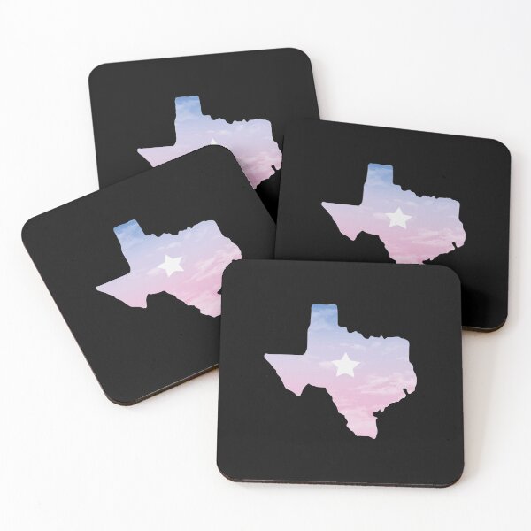 Item preview, Texas map lone star pink gradient blue pink abstract art designed and sold by nuz2.