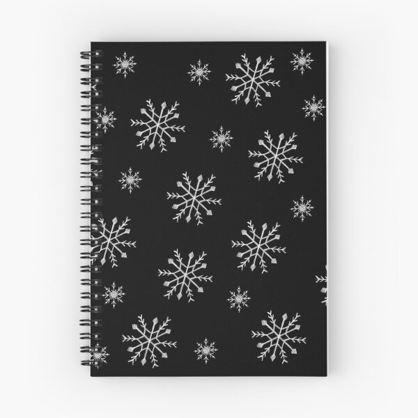 Item preview, Copos de nieve de invierno sobre negro designed and sold by stacree.
