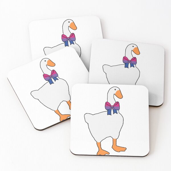 Item preview, Horrible goose - Bisexual flag Ribbon (with black outline) designed and sold by Bethany Casey.