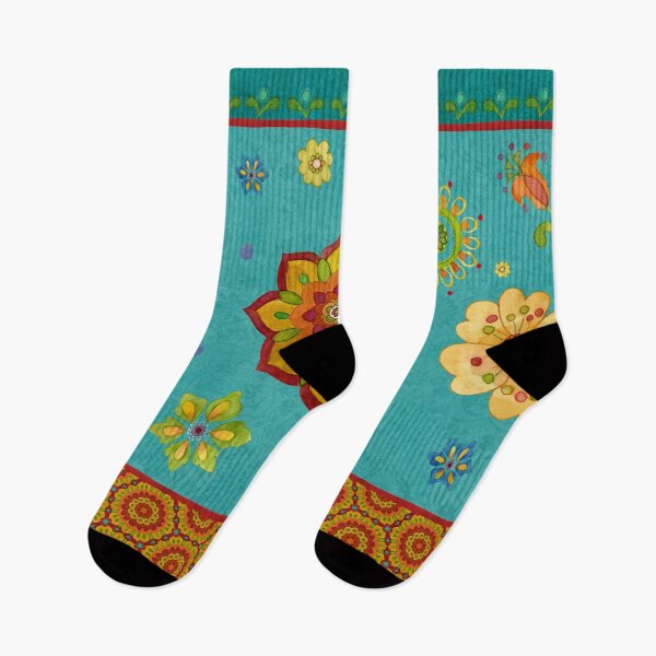 Item preview, Tunisian Sunset floral geometric   designed and sold by Sue Zipkin.