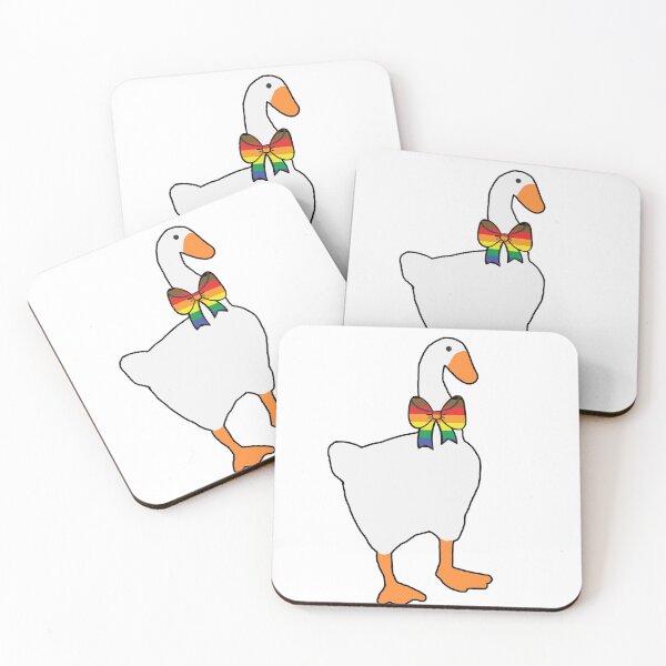 Item preview, Horrible goose - New Inclusive LGBTQ+ flag Ribbon (with black outline) designed and sold by Bethany Casey.