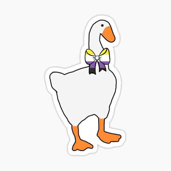 Item preview, Horrible goose - Cinta de bandera no binaria (con contorno negro) designed and sold by Bethany Casey.
