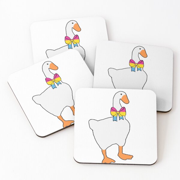 Item preview, Horrible goose - Pansexual flag Ribbon (with black outline) designed and sold by Bethany Casey.