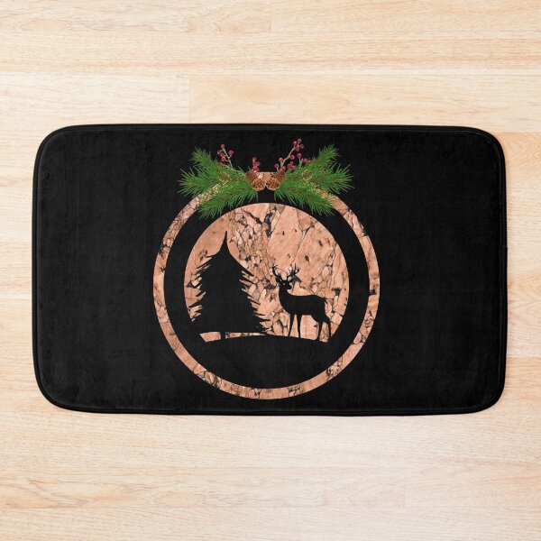 Item preview, Rustic Christmas Forest Deer silhouette  designed and sold by Jennykies.