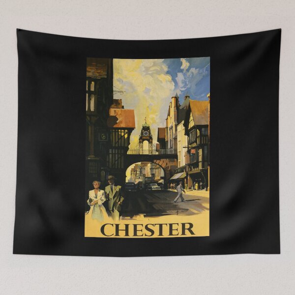 Item preview, retro classic Chester poster designed and sold by CorasPosters.