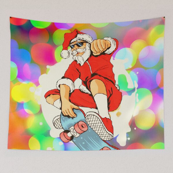 Item preview, Santa Be Skatin! Lights! designed and sold by Kadeda.