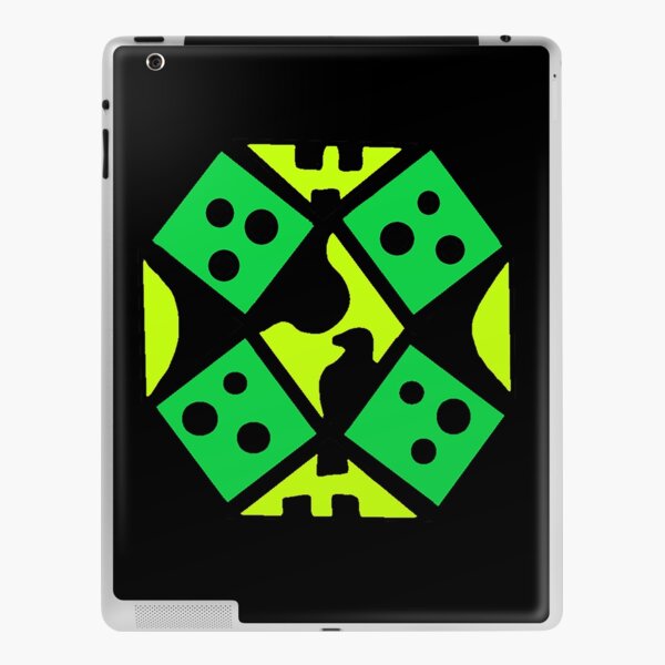 Bird Dice Green iPad Skin