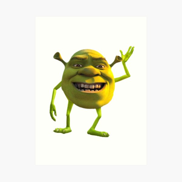 Shrek Wazowski Art Print