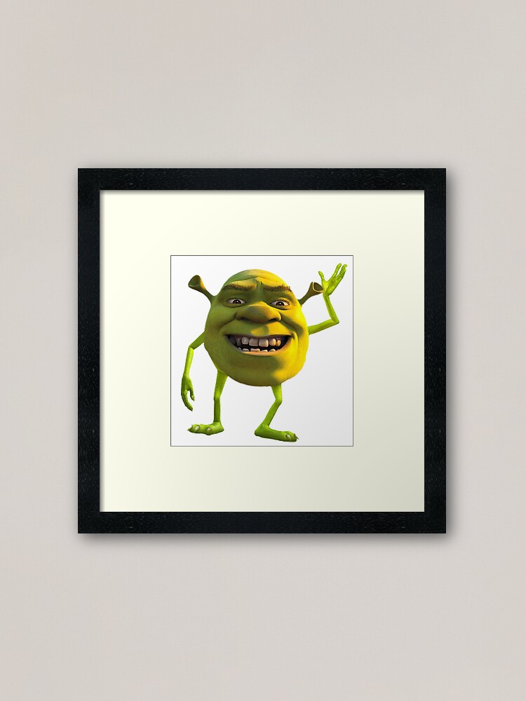 Shrek Wazowski Meme Art Prints for Sale