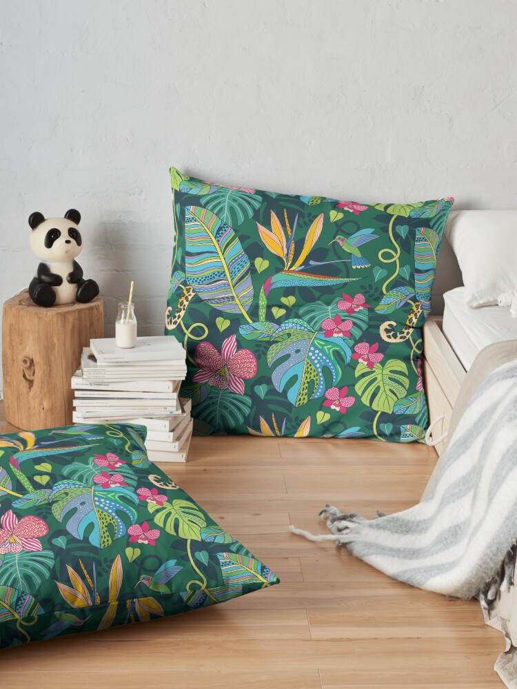 Alternate view of Bohemian Tropics Floor Pillow