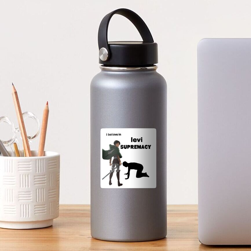 Levi supremacy meme sticker levi ackerman attack on titan Sticker