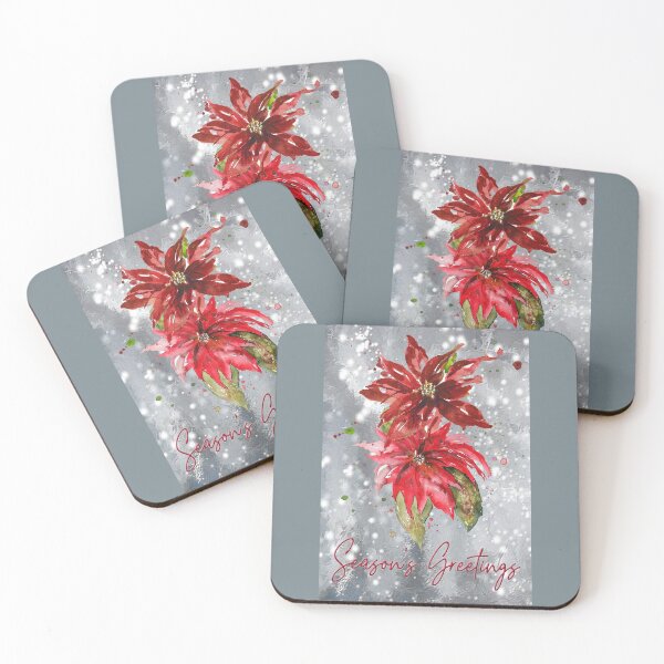 Item preview, Season's Greetings Winter Poinsettia  designed and sold by Tonia Henry.