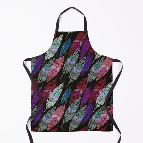 Item preview, Multi colored feathers on black background . designed and sold by fuzzyfox.