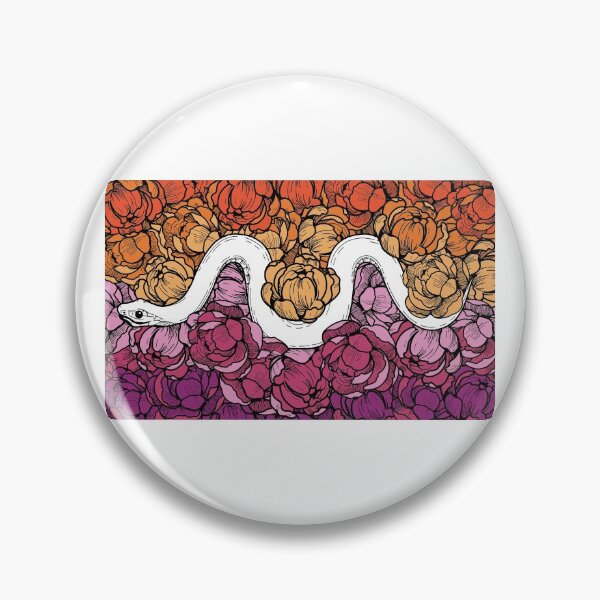 Item preview, Floral Snake Lesbian Pride Colors designed and sold by izzychar.
