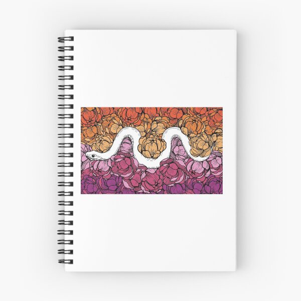 Item preview, Floral Snake Lesbian Pride Colors designed and sold by izzychar.