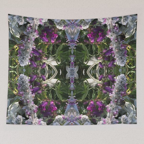Item preview, Summer Ferns and Bumble Bee sequence - beside the Water Lily Lake, RTBG designed and sold by RoseAromas.